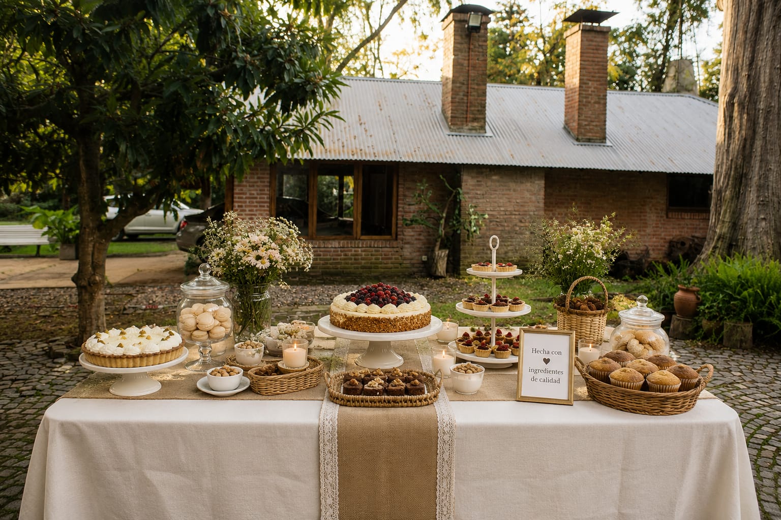 Mesa dulce de Umami Bites para un evento en Buenos Aires